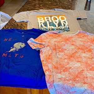 Men’s fun T Shirt Bundle - Mets, Brooklyn, floral